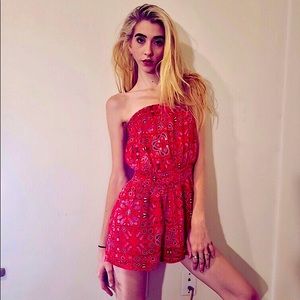 Red Bandana Romper